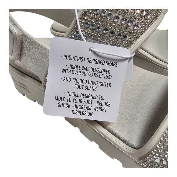 NWT Skechers Foamies® Arch Fit® Footsteps Enchant Women's Sandals, Size 9 - Picture 9 of 12